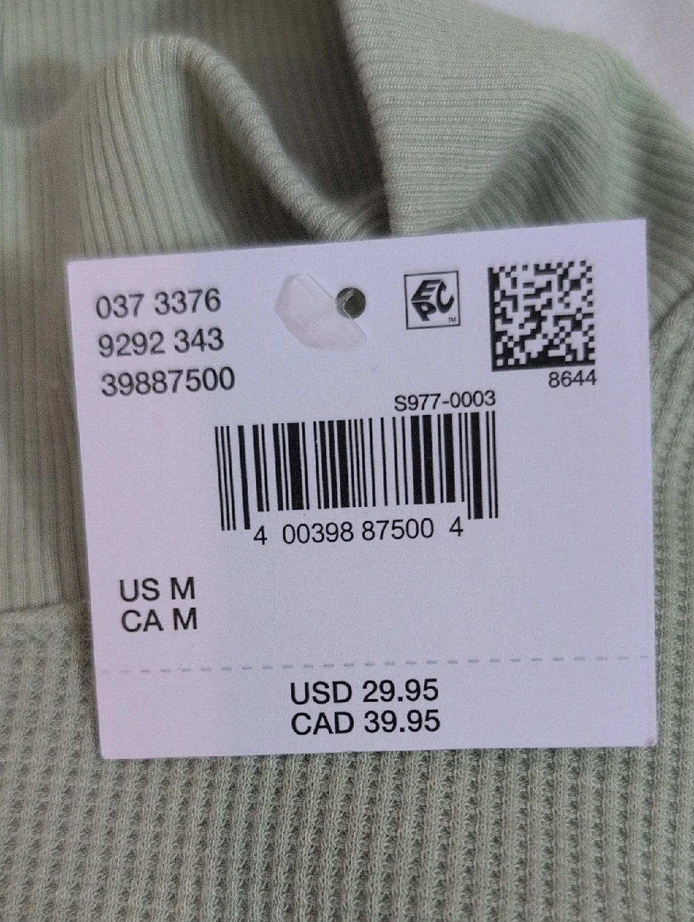 American Eagle Long Sleeve Mock Neck Ribbed Sweater Set In Black and Light Green